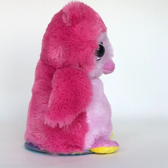 🔥3 For $20🔥New w/Tag Owls Reversible Plush Pink/Green Switch-A-Rooz 8" (20 cm) - Picture 10 of 16